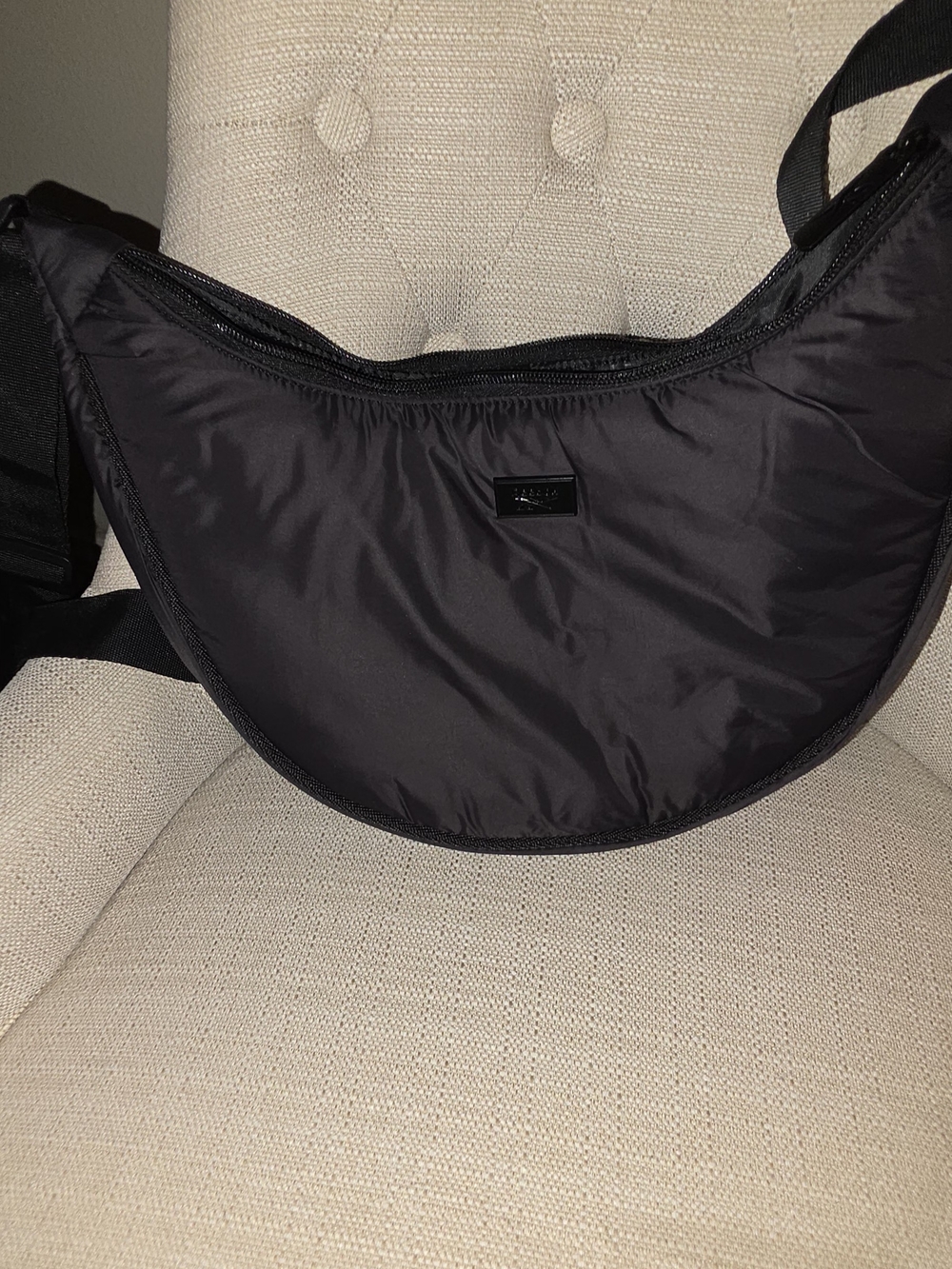 Reebok Black Crescent Crossbody Bag